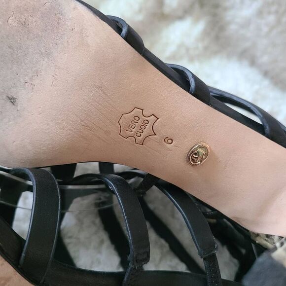 Charles David Idealize Snakeskin Strappy Heels sz 6 - Picture 5 of 5